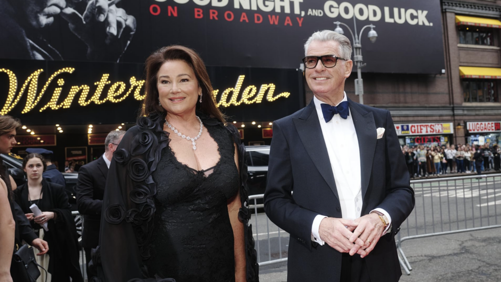 Pierce Brosnan and Keely Shaye Smith